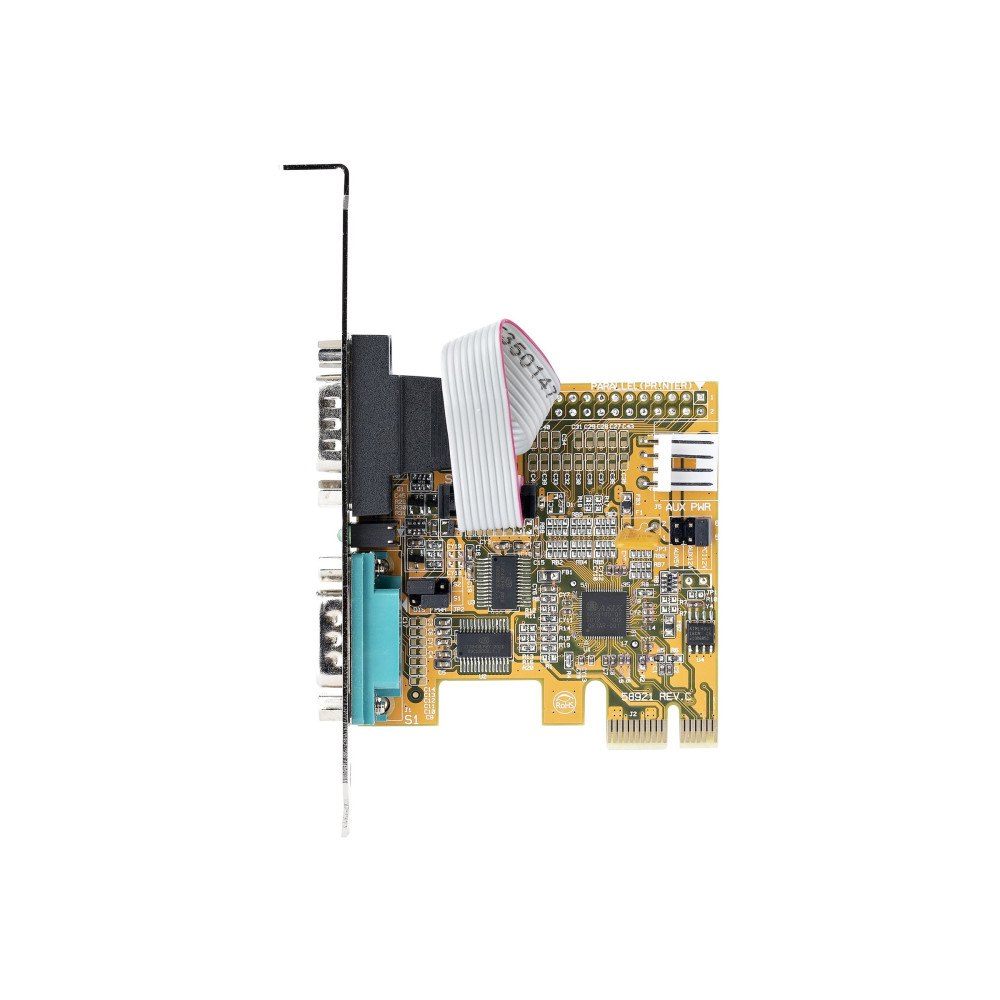 StarTech.com StarTech.com 2-Port PCI Express Serial Card, Dual Port PCIe to RS232 (DB9) Serial Interface Card, 16C1050 UART, Standard...