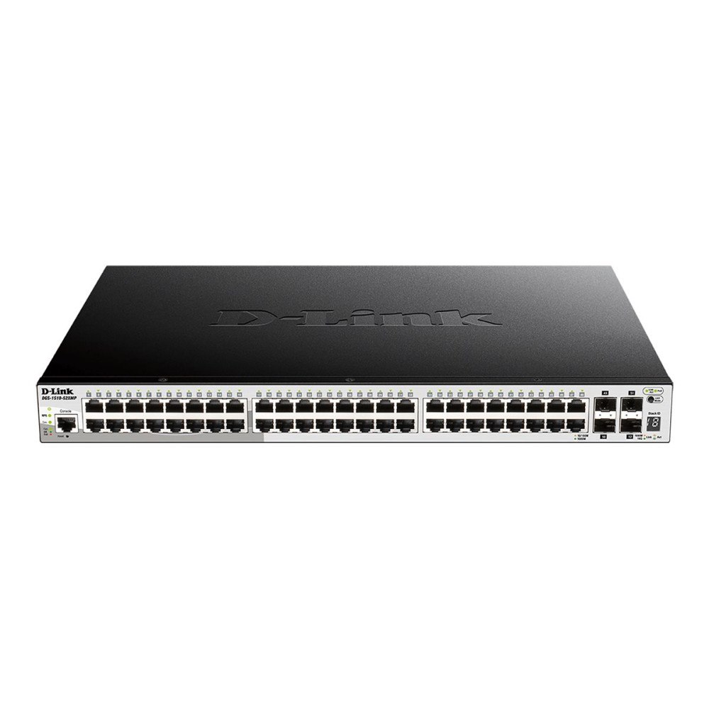 D-Link D-Link DGS 1510-52XMP - switch - 52 portar - smart - rackmonterbar