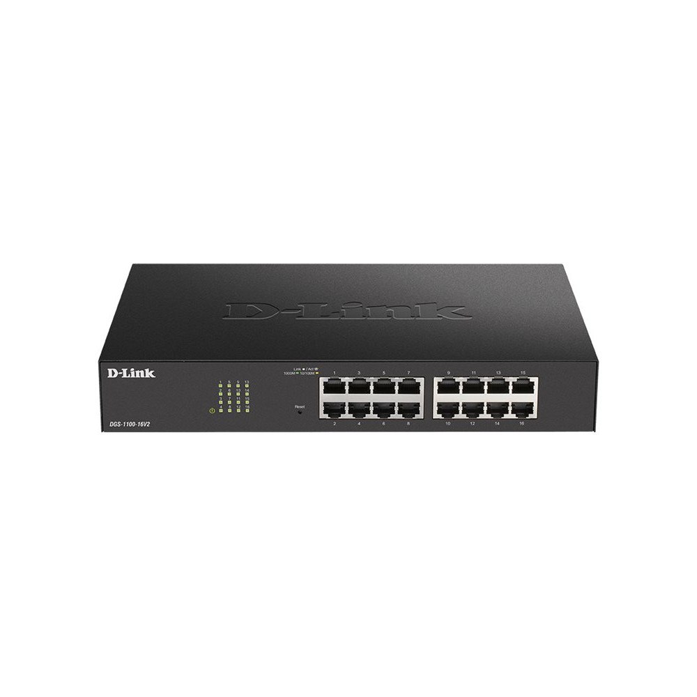 D-Link D-Link DGS 1100-16V2 - switch - 16 portar - smart - rackmonterbar