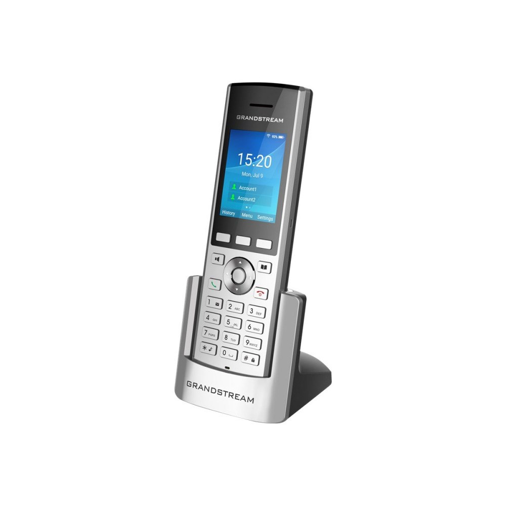 Grandstream Networks Grandstream WP825 - trådlös VoIP-telefon - med Bluetooth interface - 3-riktad samtalsförmåg