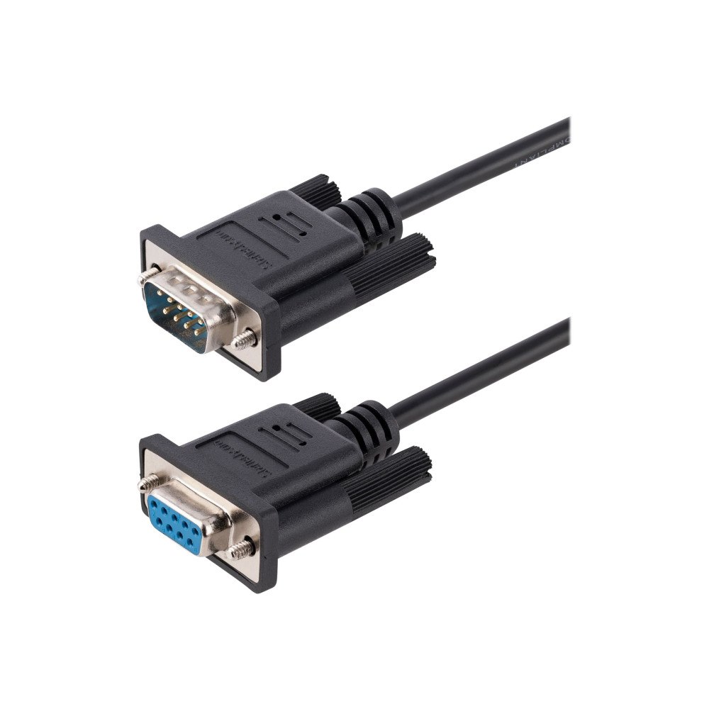 StarTech.com StarTech 3m RS232 Serial Null Modem Cable, Crossover Serial Cable w/Al-Mylar Shielding, DB9 Serial COM Port Cable Female...