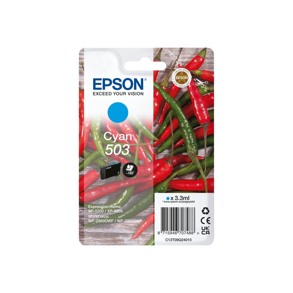 EPSON Epson 503 Singlepack - cyan - original - bläckpatron