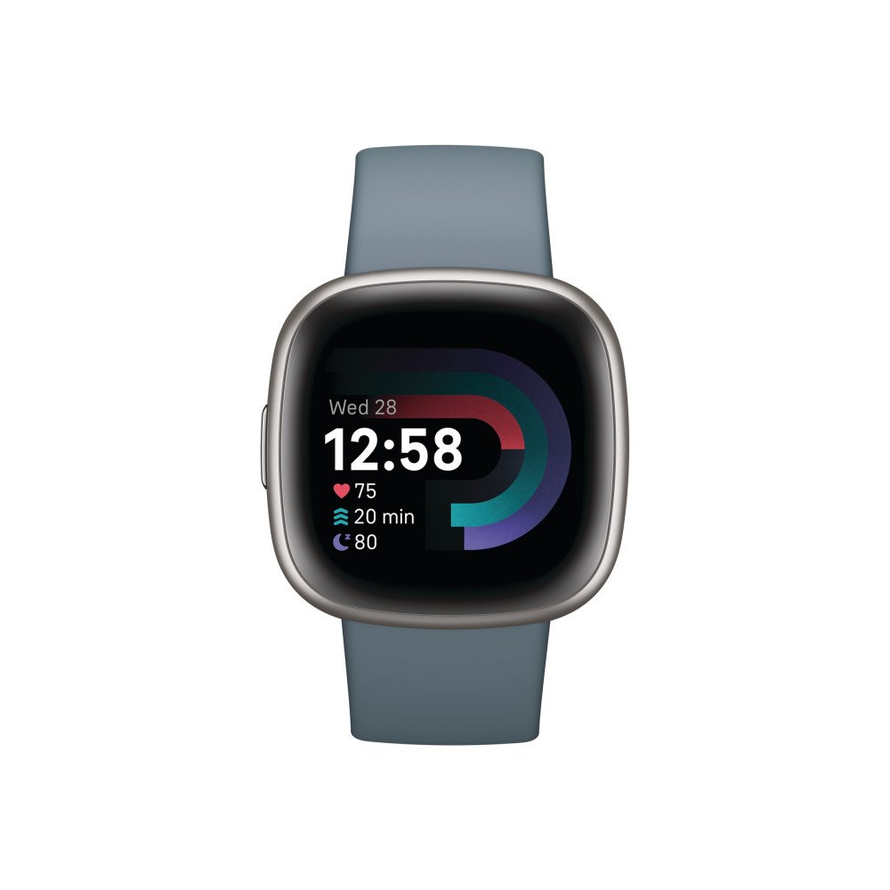 Fitbit Fitbit Versa 4 - platina - smart klocka med band - waterfall blue