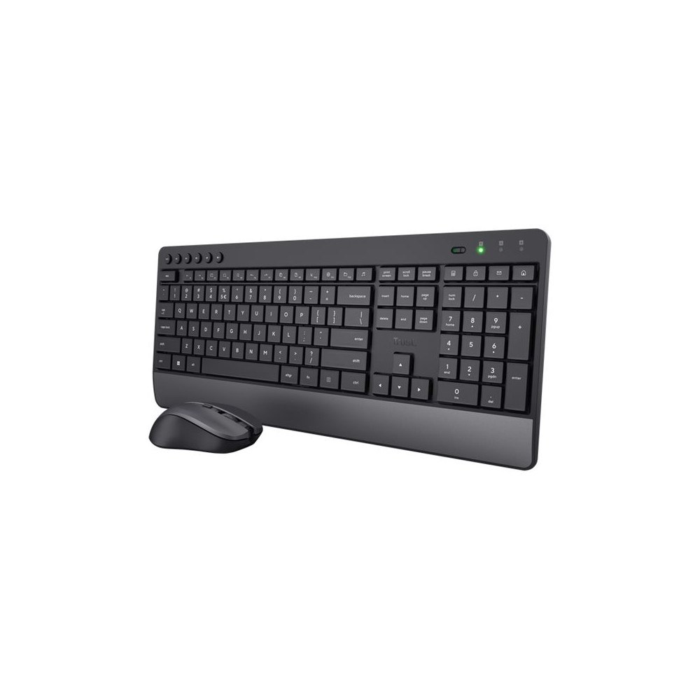 Trust Computer Products Trust TKM-450 - sats med tangentbord och mus - Nordisk - svart Inmatningsenhet