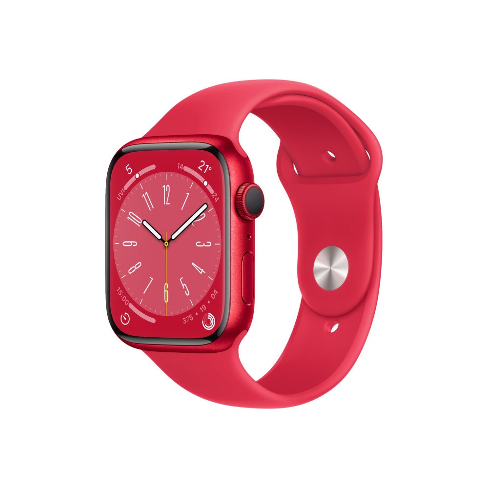 Apple Apple Watch Series 8 (GPS) (PRODUCT) RED - röd aluminium - smart klocka med sportband - röd - 32 GB