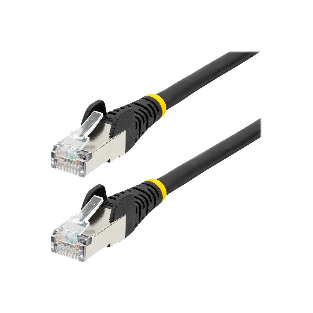 StarTech.com StarTech.com 2m CAT6a Ethernet Cable - Black - Low Smoke Zero Halogen (LSZH) - 10GbE 500MHz 100W PoE++ Snagless RJ-45 w/...
