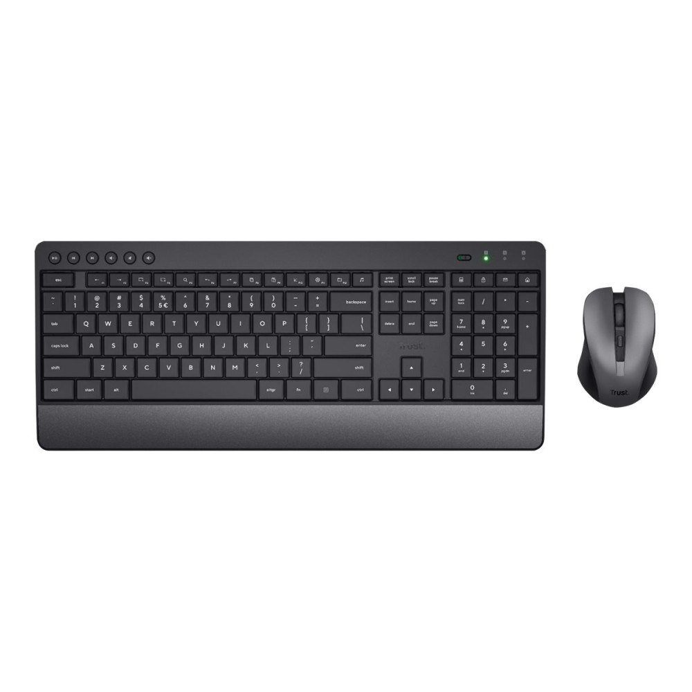 Trust Computer Products Trust Trezo Comfort - sats med tangentbord och mus - tysk - svart Inmatningsenhet