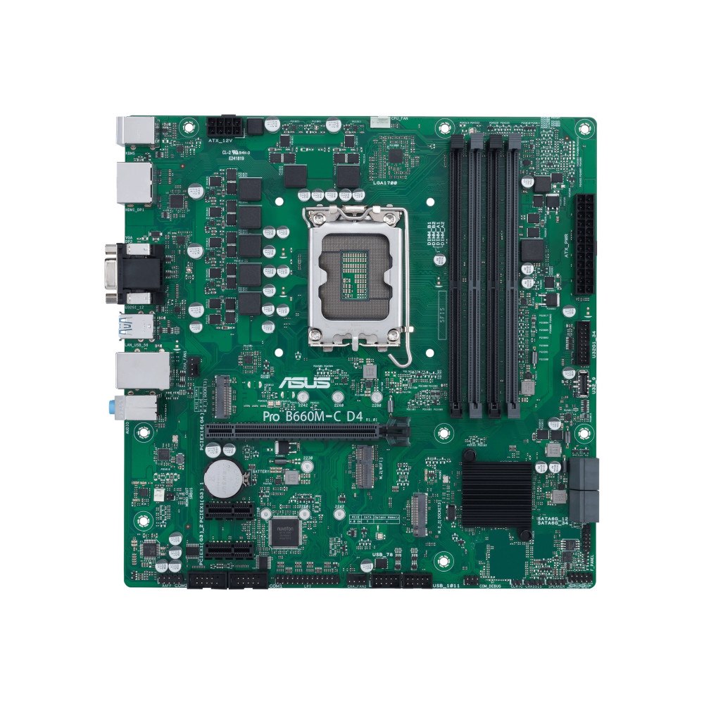 ASUSTeK COMPUTER ASUS PRO B660M-C D4-CSM - moderkort - micro ATX - LGA1700-uttag - B660