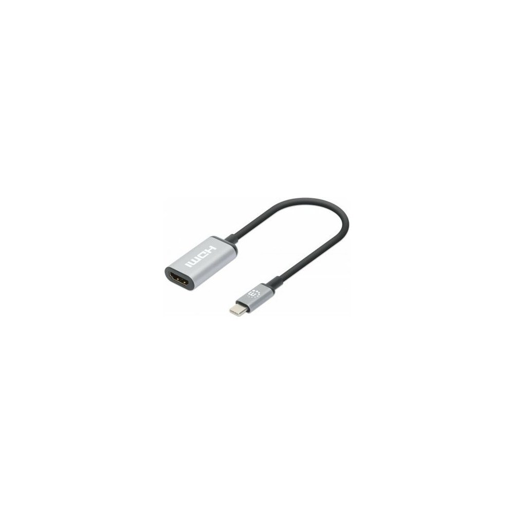 Manhattan Manhattan USB-C to HDMI Cable, 4K@60Hz, 5 Gbps (USB 3.2 Gen1 aka USB 3.0), 15cm, Black, Male to Male, Three Year Warrant...
