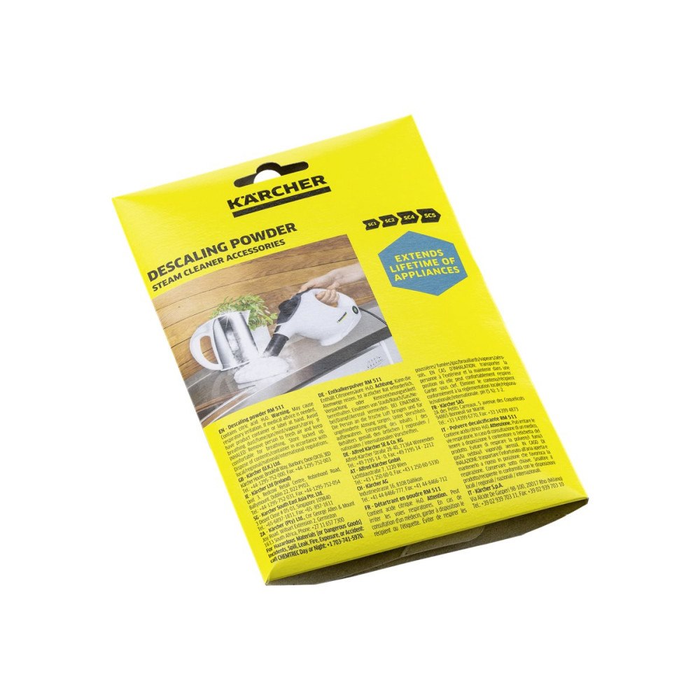 Kärcher Kärcher RM 511 rengörings-/avkalkningsmedel - puder - liten påse (paket om 6)