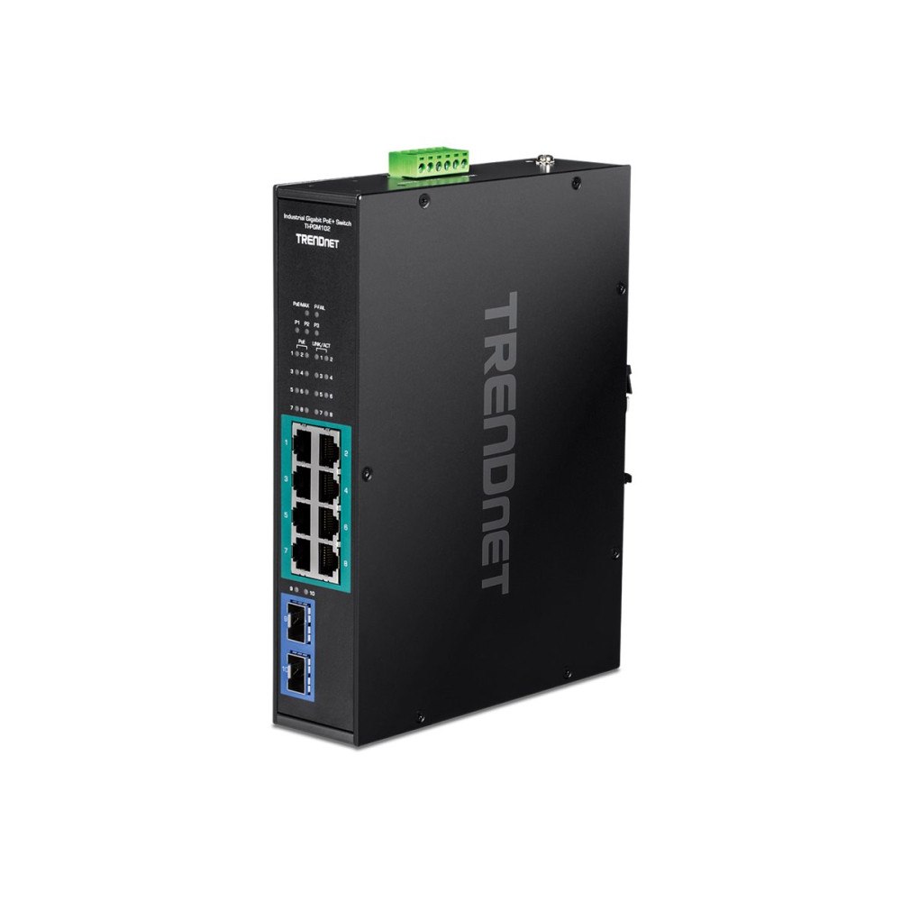 TRENDnet TRENDnet TI-PGM102 - switch - industriell - 10 portar - TAA-kompatibel