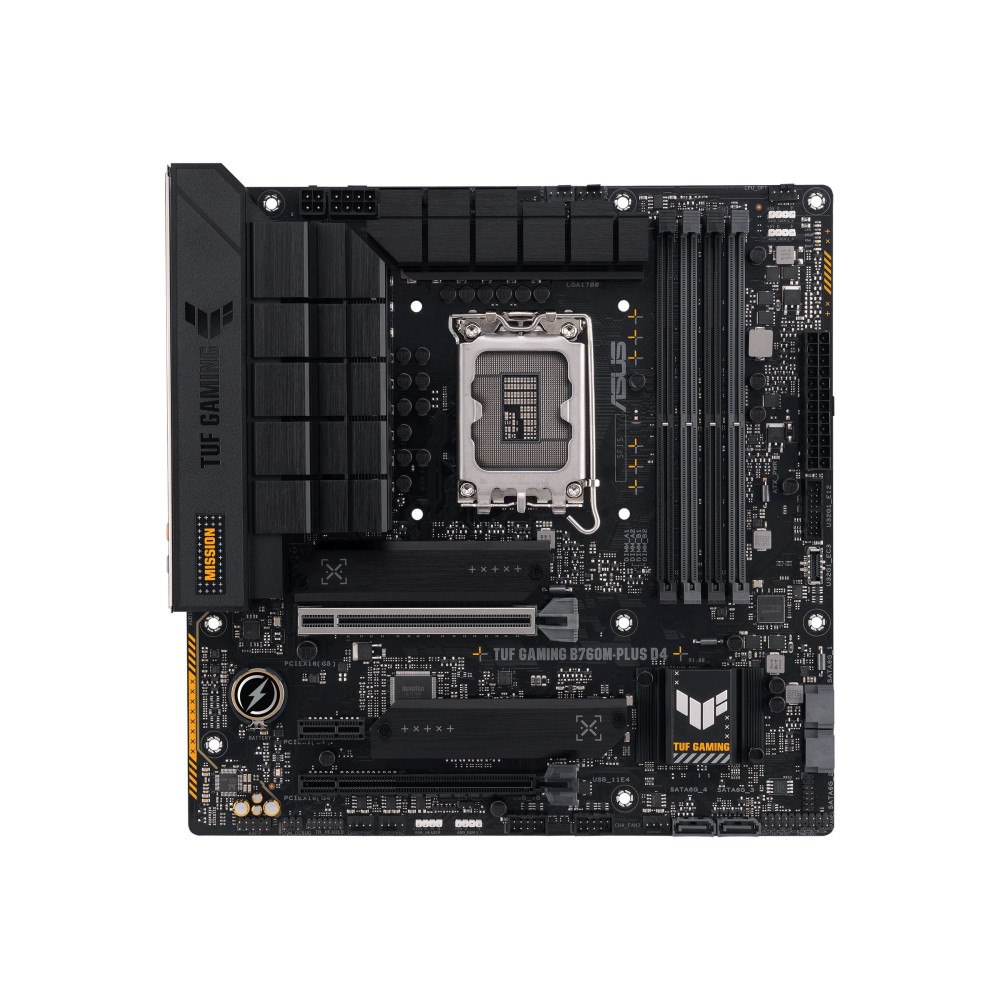 ASUSTeK COMPUTER ASUS TUF GAMING B760M-PLUS D4 - moderkort - micro ATX - LGA1700-uttag - B760