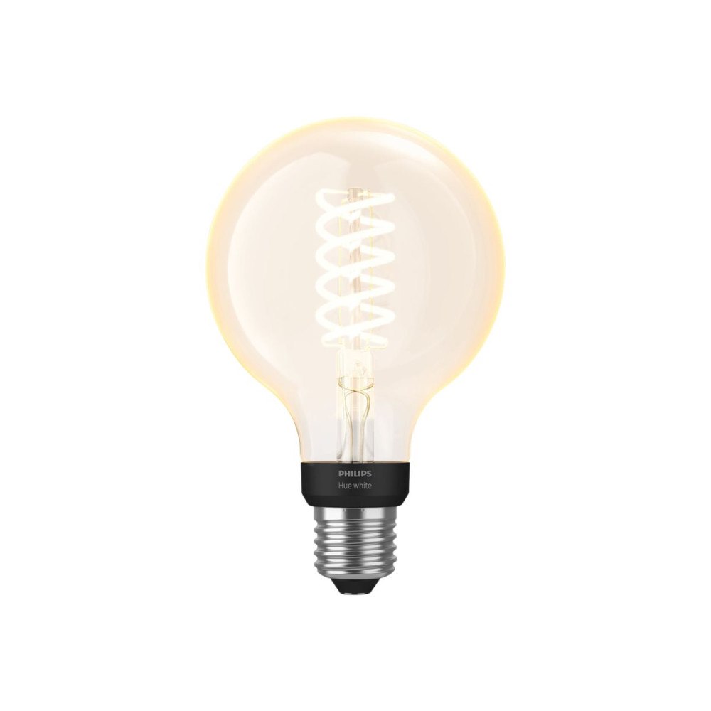 Philips Philips Hue White - LED-glödlampa med filament - form: G93 - E27 - 7 W - varmt vitt ljus - 2100 K