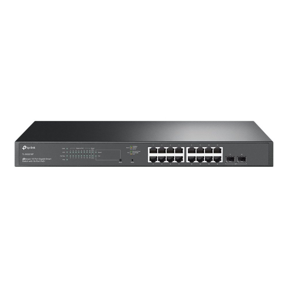 TP-LINK Technologies TP-Link JetStream TL-SG2218P V1.60 - switch - 18 portar - smart - rackmonterbar