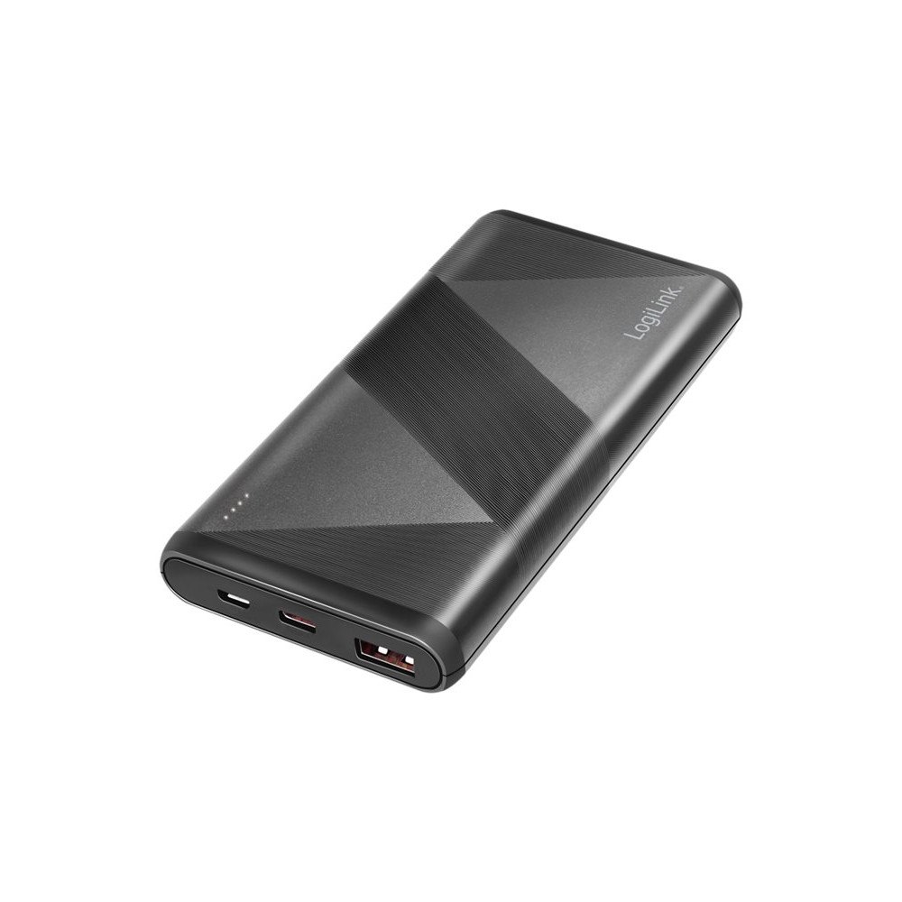 2direct LogiLink strömförsörjningsbank - 2-in-1 cable - Li-pol - USB, 24 pin USB-C - 18 Watt