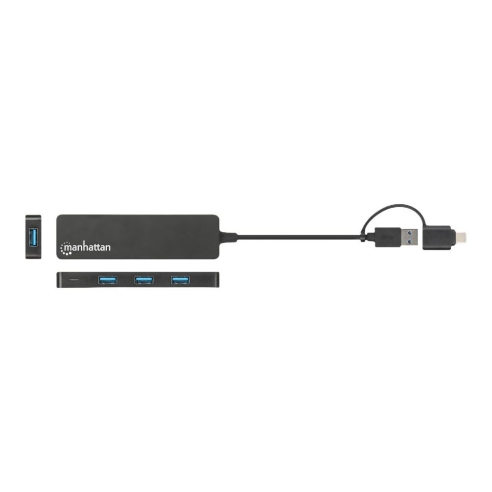 Manhattan Manhattan - hubb - combo USB-A and USB-C - 4 portar