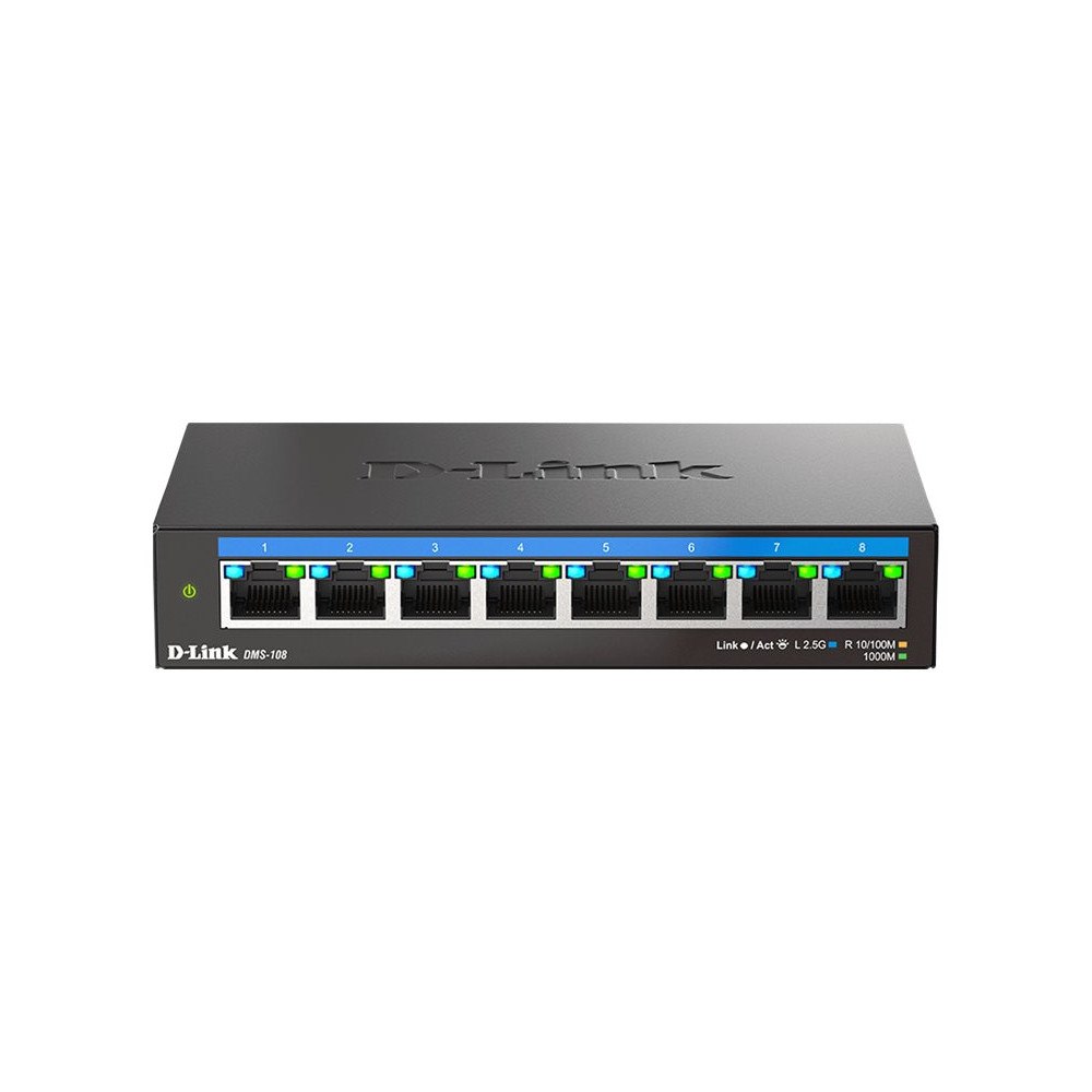 D-Link D-Link DMS 108 - switch - 8 portar - ohanterad