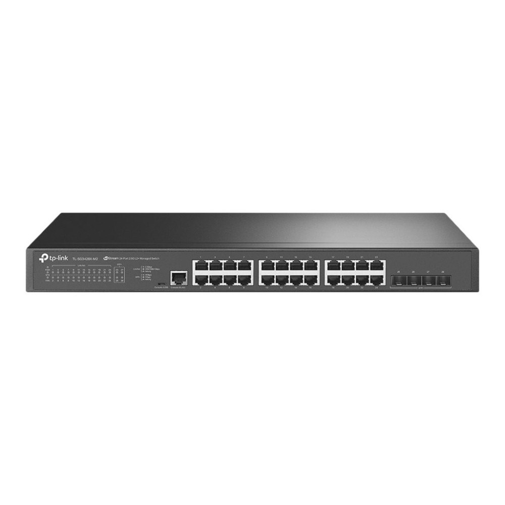 TP-LINK Technologies TP-Link JetStream TL-SG3428X-M2 V1.6 - switch - 24 portar - Administrerad - rackmonterbar