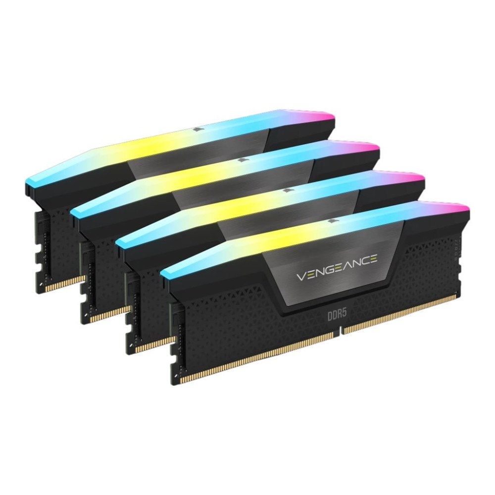 Corsair CORSAIR Vengeance RGB - DDR5 - sats - 128 GB: 4 x 32 GB - DIMM 288-pin - 5600 MHz / PC5-44800 - ej buffrad