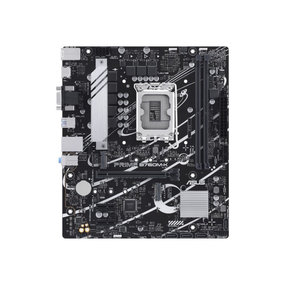 ASUSTeK COMPUTER ASUS PRIME B760M-K - moderkort - micro ATX - LGA1700-uttag - B760