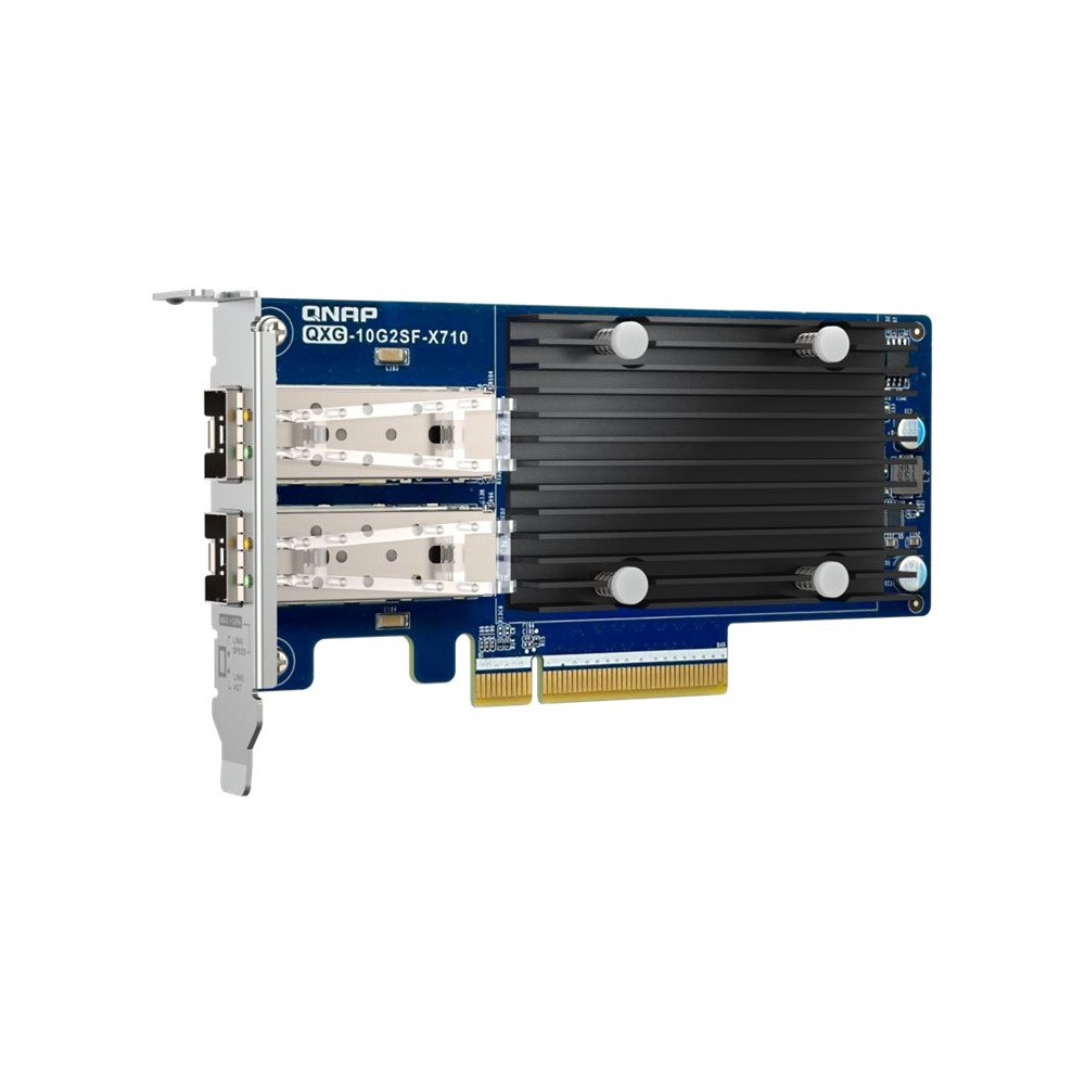 QNAP Systems, Inc QNAP QXG-10G2SF-X710 - nätverksadapter - PCIe 3.0 x8 - 10 Gigabit SFP+ x 2