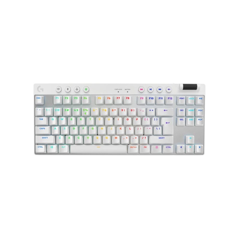 Logitech Logitech G PRO X TKL - tangentbord - gaming - QWERTY - USA, internationellt - vit Inmatningsenhet