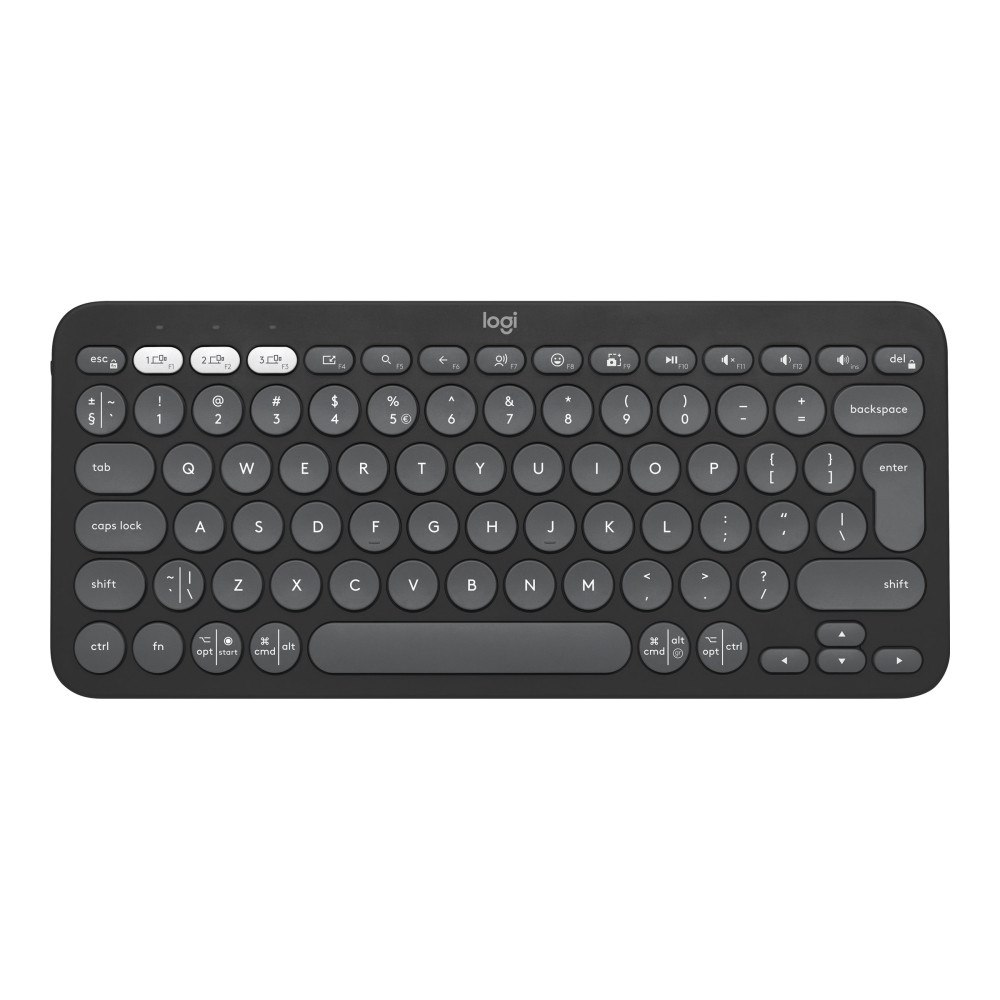 Logitech Logitech Pebble Keys 2 K380s - tangentbord - QWERTY - USA, internationellt - tonal graphite Inmatningsenhet