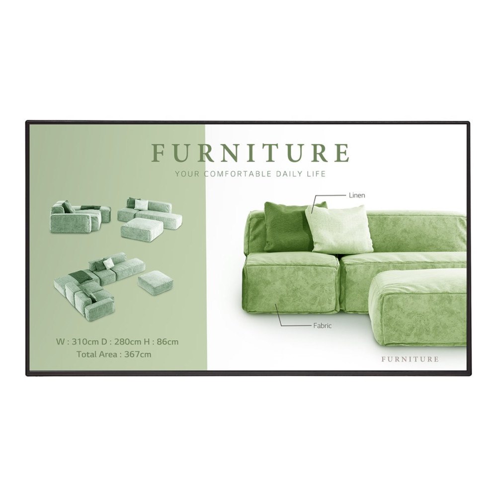 LG Electronics LG 65UM5N-H UM5N-H Series - 65" med integrerat Pro:Idiom LED-bakgrundsbelyst LCD-skärm - 4K - för digital skyltning