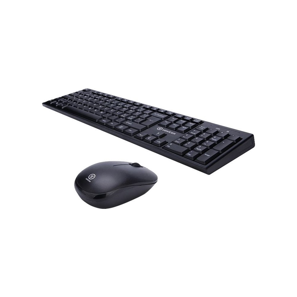 Voxicon Voxicon 200WL - sats med tangentbord och mus - QWERTY - Nordisk - svart Inmatningsenhet