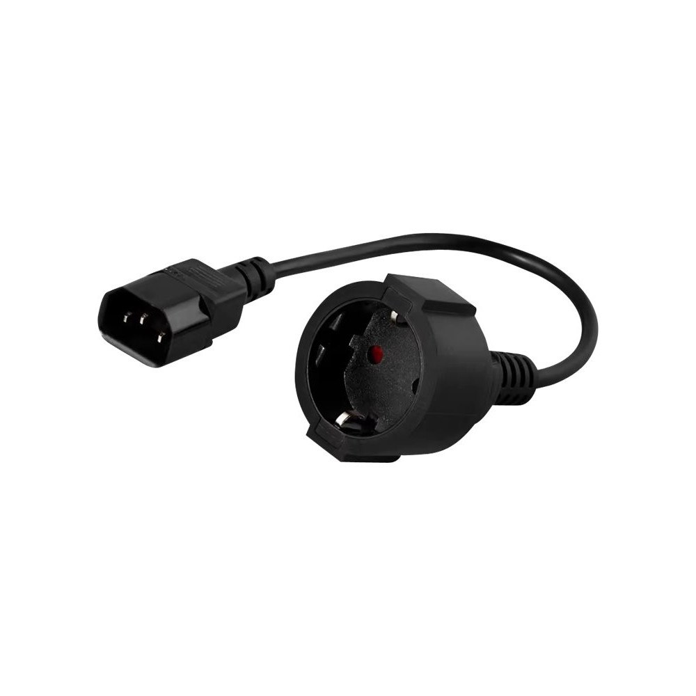 Prokord Prokord - strömadapter - IEC 60320 C14 till CEE 7/4 - 20 cm