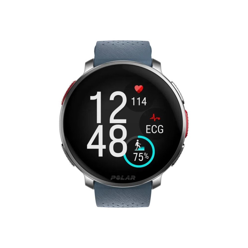Polar Electro Polar Vantage V3 - aluminum - sportklocka med band - 32 GB - himmelsblå