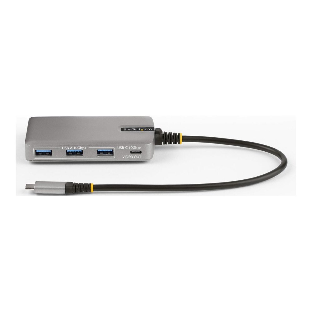 StarTech.com StarTech.com 4-Port USB-C Hub with USB-C DP Alt Mode Video Output 4K 60Hz, 3x USB-A, 1x USB-C, 100W Power Delivery Pass-...