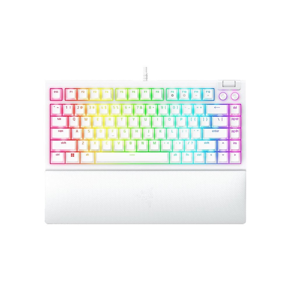 Razer USA Razer BlackWidow V4 - tangentbord - 75% - amerikansk - vit Inmatningsenhet