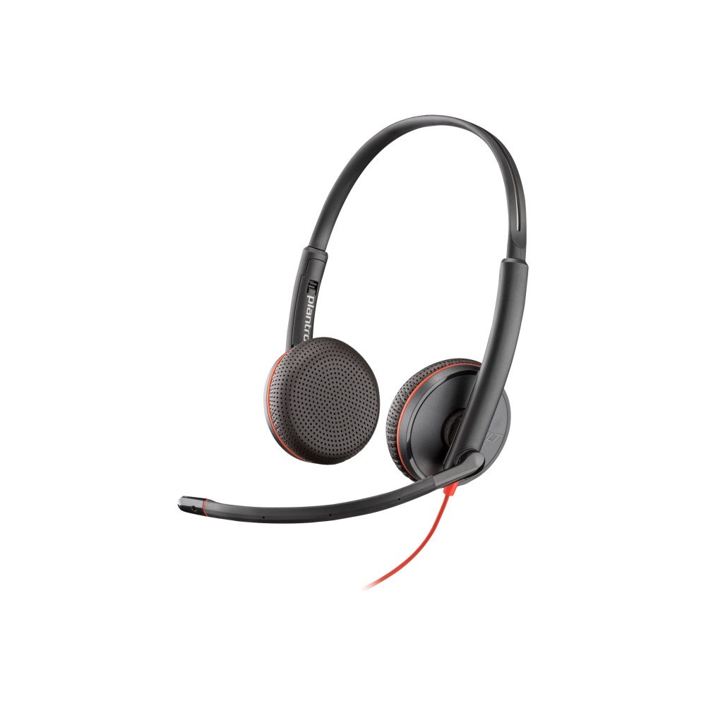 Hewlett-Packard HP Poly Blackwire C3225 - headset - 3,5 mm kontakt