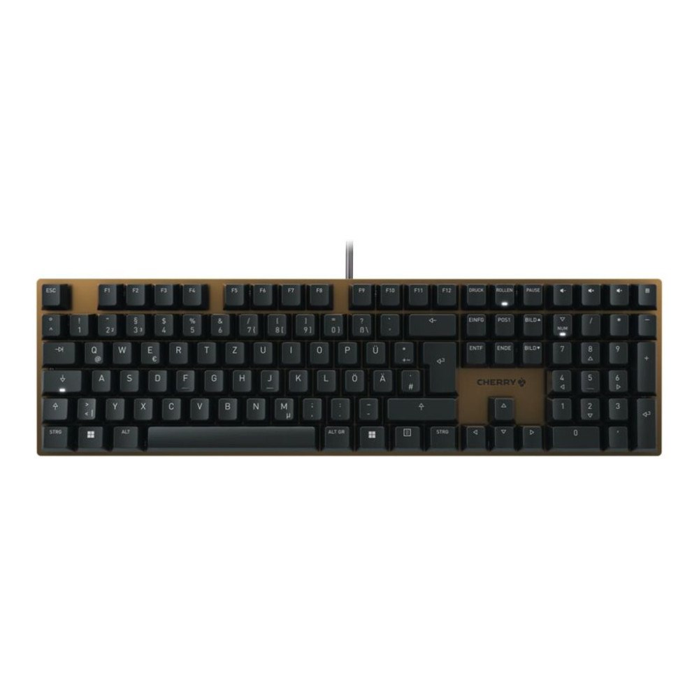 CHERRY CHERRY KC 200 MX - tangentbord - QWERTZ - tysk - svart, brons Inmatningsenhet