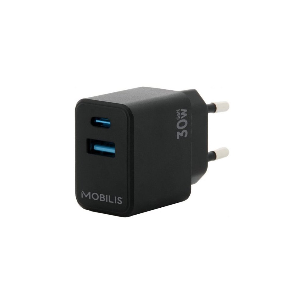 MOBILIS Mobilis strömadapter - snabb, gan - 24 pin USB-C, USB - 30 Watt