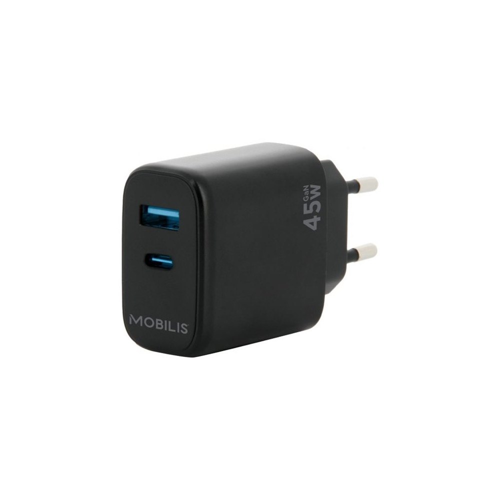 MOBILIS Mobilis strömadapter - snabb, gan - USB, USB-C - 45 Watt