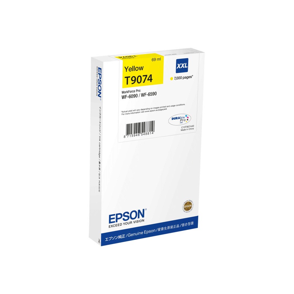 EPSON Epson T9074 - XXL-storlek - gul - original - bläckpatron