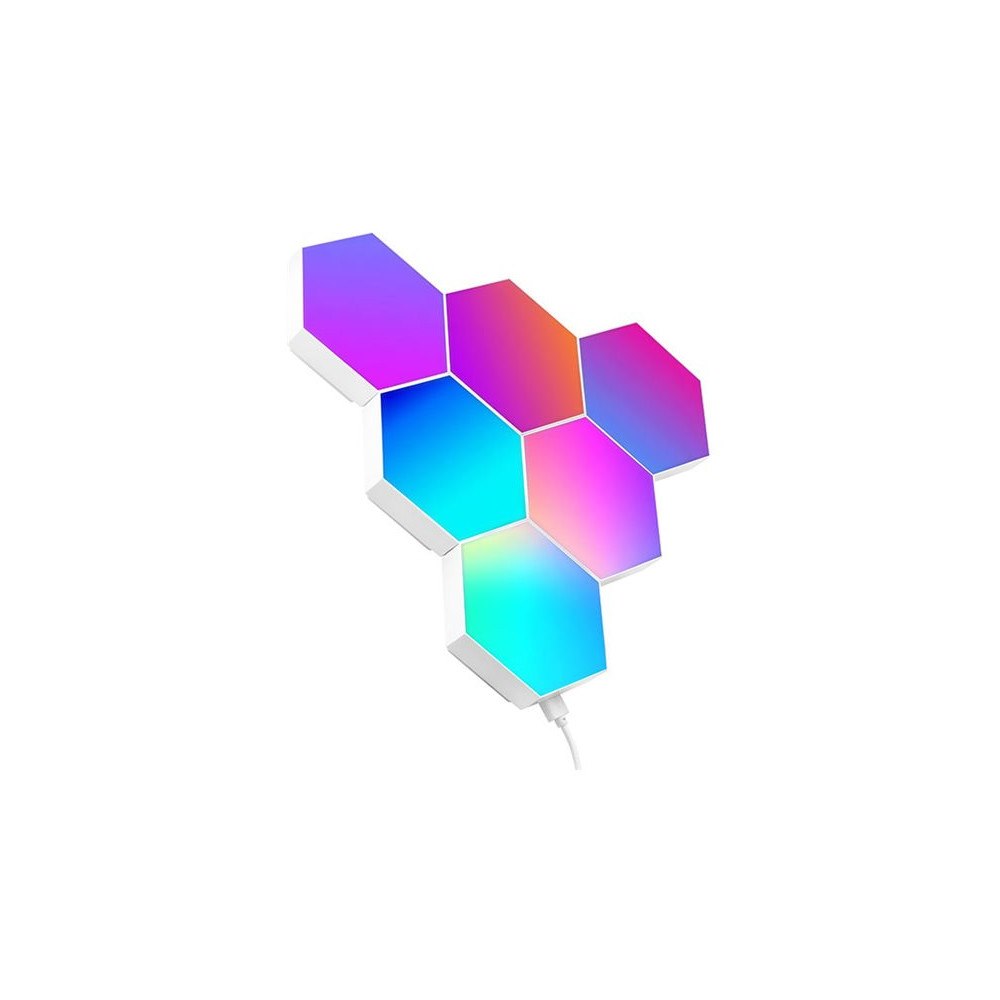 Tracer Tracer Ambience Smart Hexagon - ljuspanelskit - 9 W - RGB-lampa - sexhörning (paket om 6)