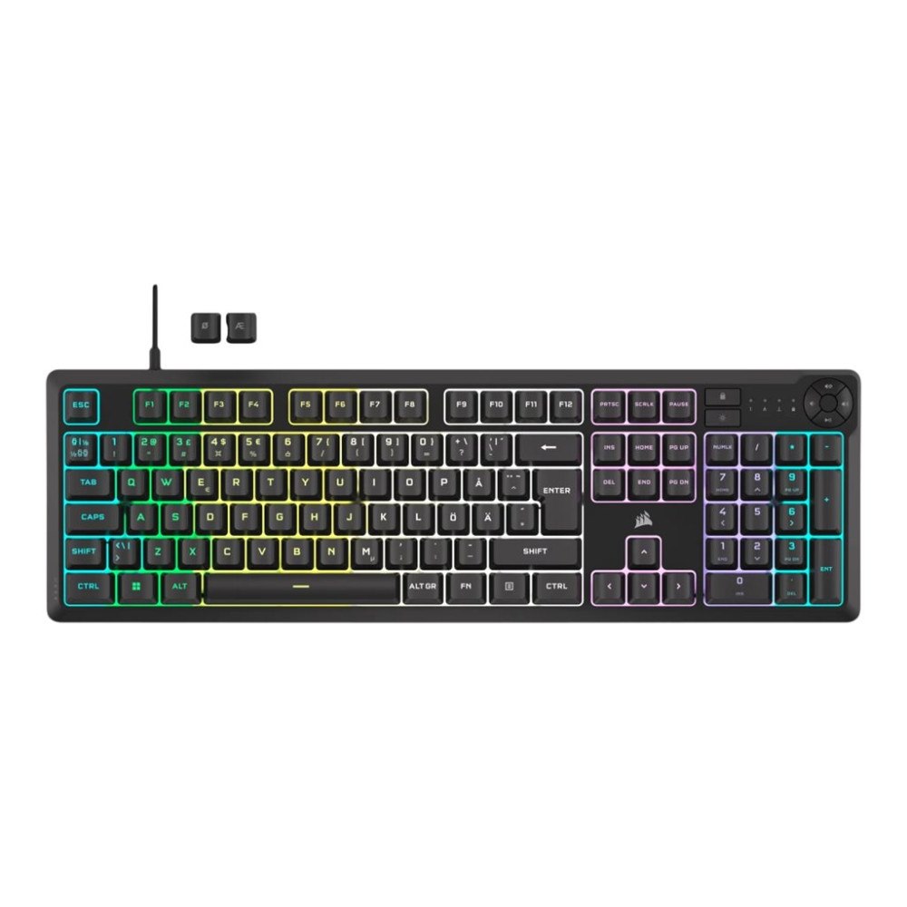Corsair CORSAIR K55 CORE RGB - tangentbord - gaming - QWERTY - Nordisk - svart Inmatningsenhet