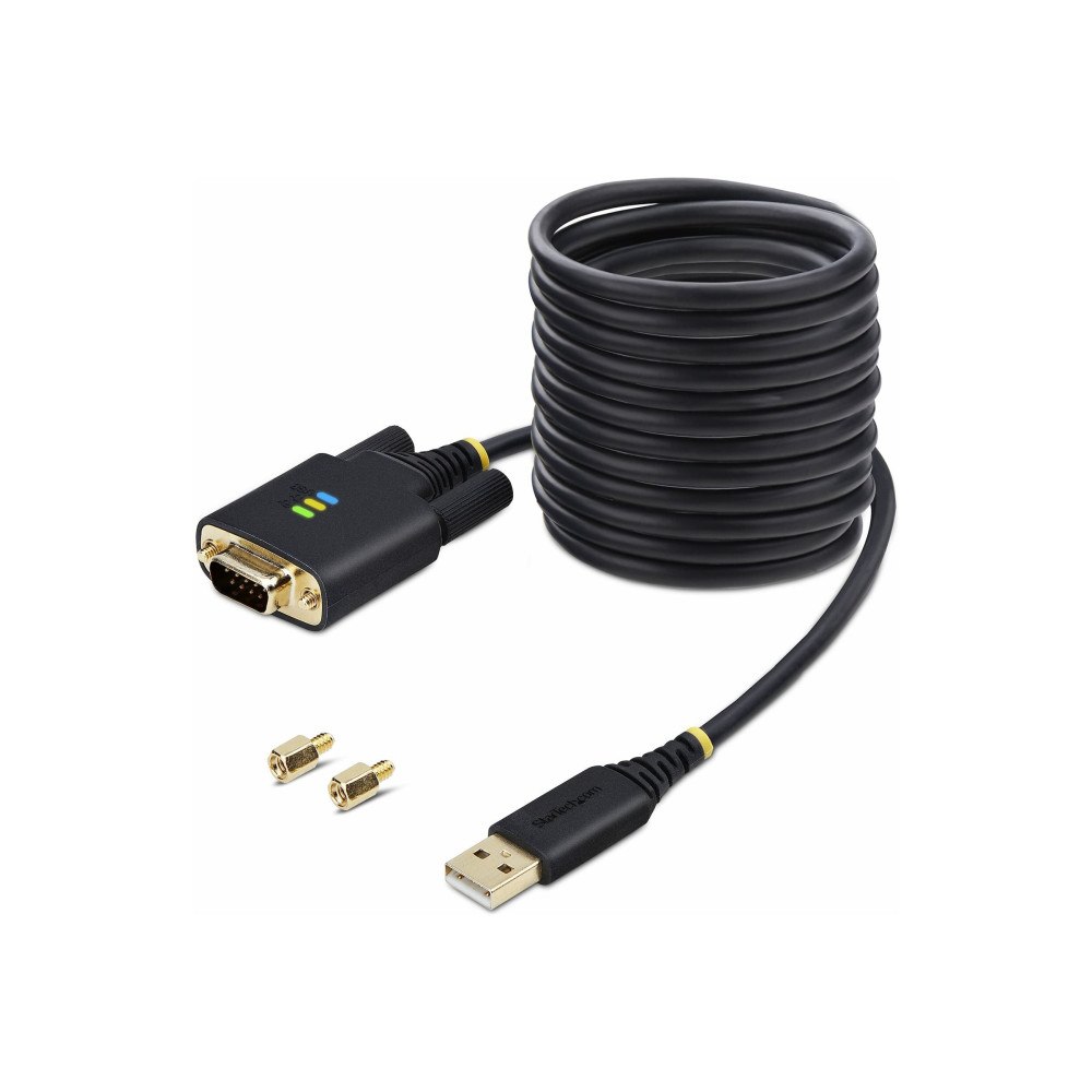 StarTech.com StarTech.com 10ft (3m) USB to Serial Adapter Cable, Interchangeable DB9 Screws/Nuts, COM Retention, USB-A to DB9 RS232,...