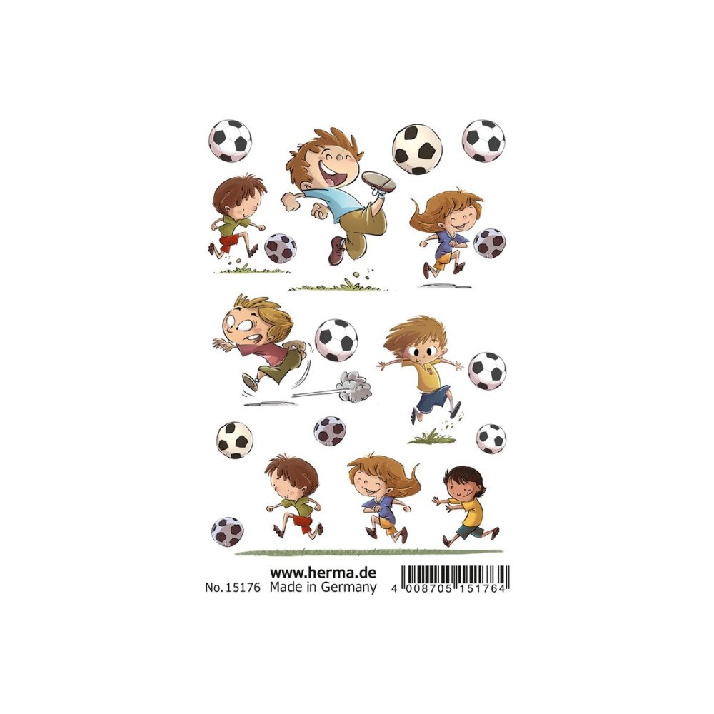 HERMA HERMA YOUNG LINE CLASSIC tattoo - temporary tattoo - soccers - 8.4 x 12 cm - flera färger (paket om 12)