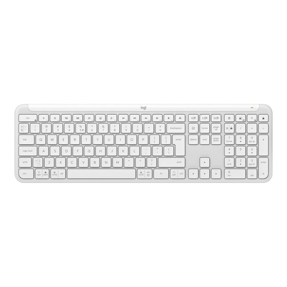 Logitech Logitech Signature Slim K950 - tangentbord - 100% full size - QWERTY - USA, internationellt - offwhite Inmatningsenhet