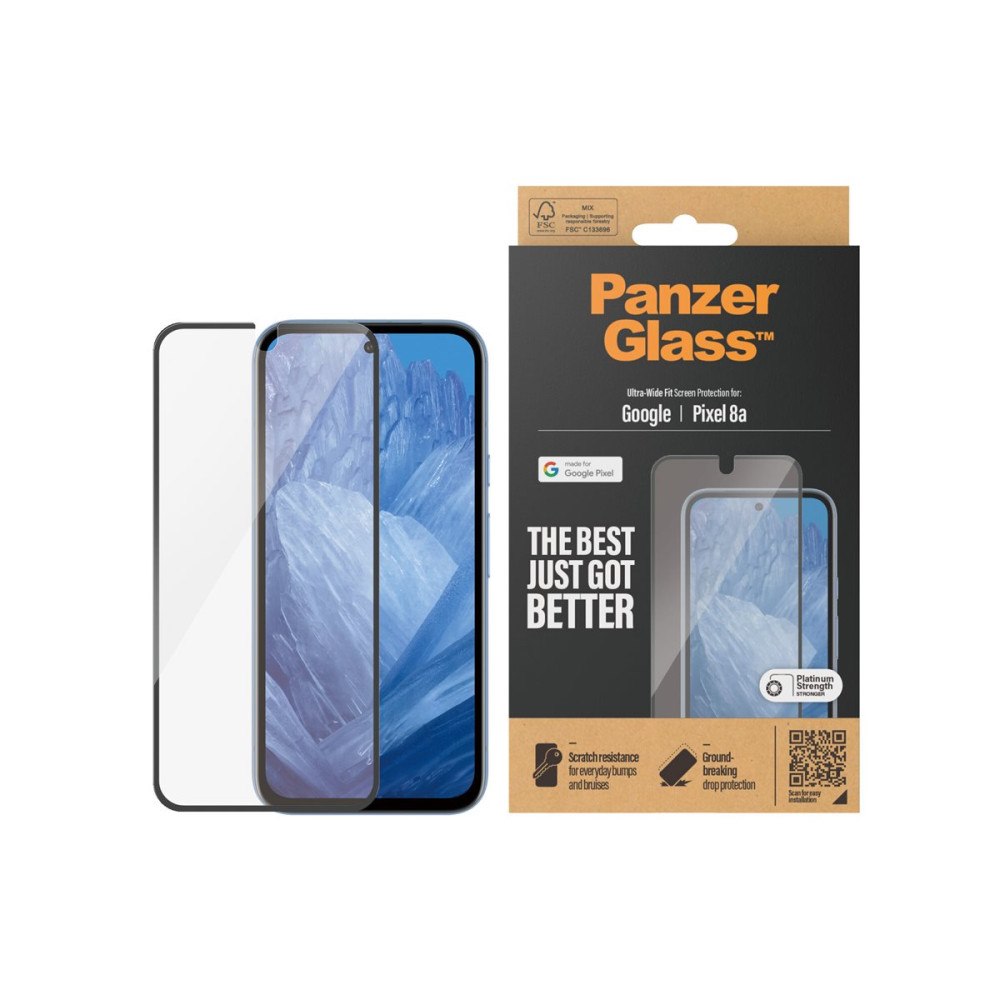 PanzerGlass PanzerGlass - skärmskydd för mobiltelefon - ultrabred passning