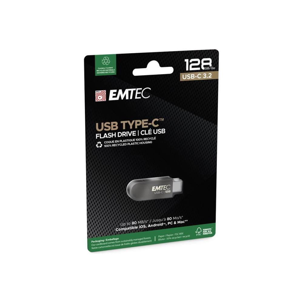 EMTEC International EMTEC C280 - USB flash-enhet - 128 GB