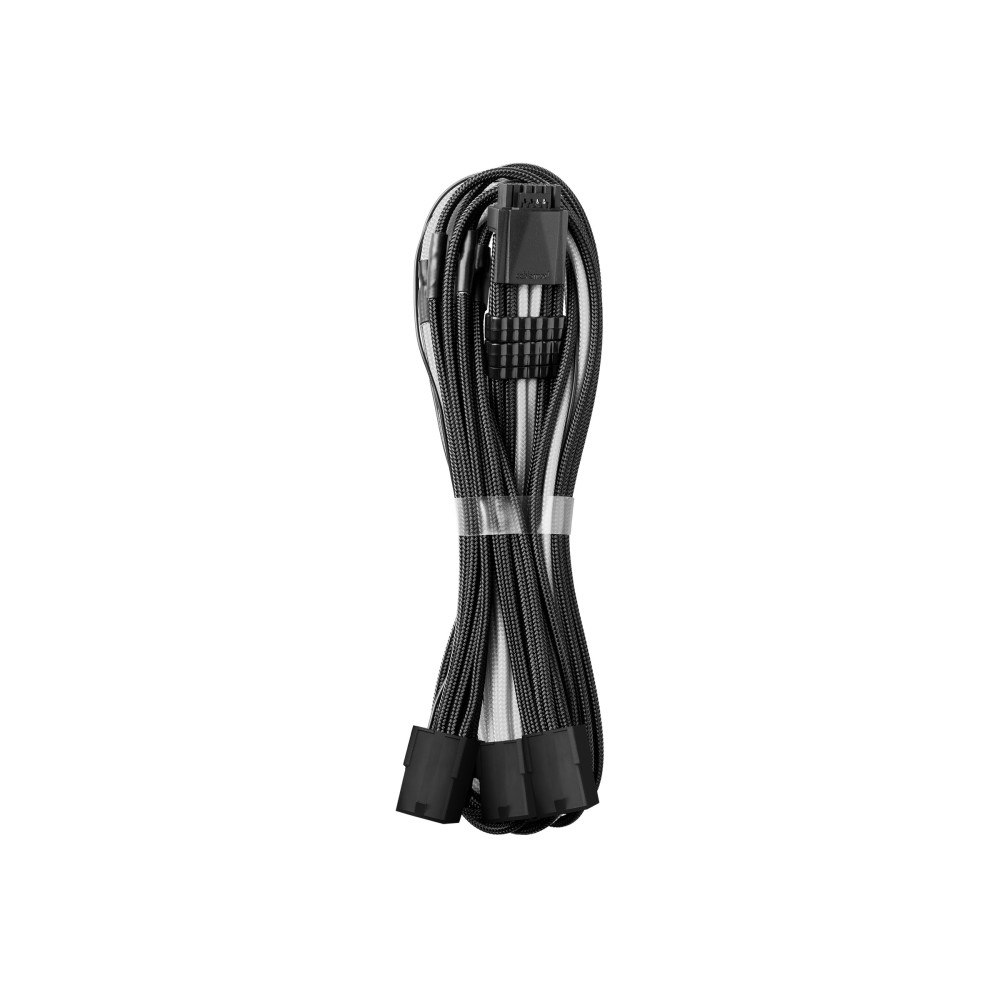 CableMod CableMod PRO ModMesh - strömkabel - 16 (12+4) stift PCIE 5.0 12VHPWR till 8-stifts PCIe-ström - 45 cm