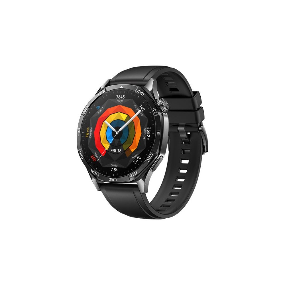 Huawei Technologies Huawei Watch GT 5 - rostfritt stål - smart klocka med rem - svart