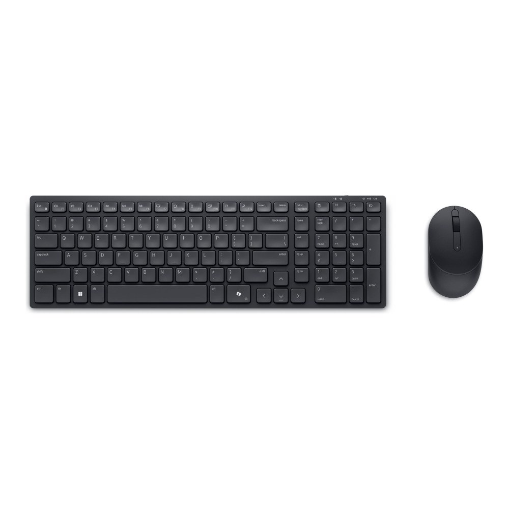 DELL Dell Pro Compact Silent Keyboard and Mouse - KM555 - sats med tangentbord och mus - QWERTY - USA, internationellt - svar...
