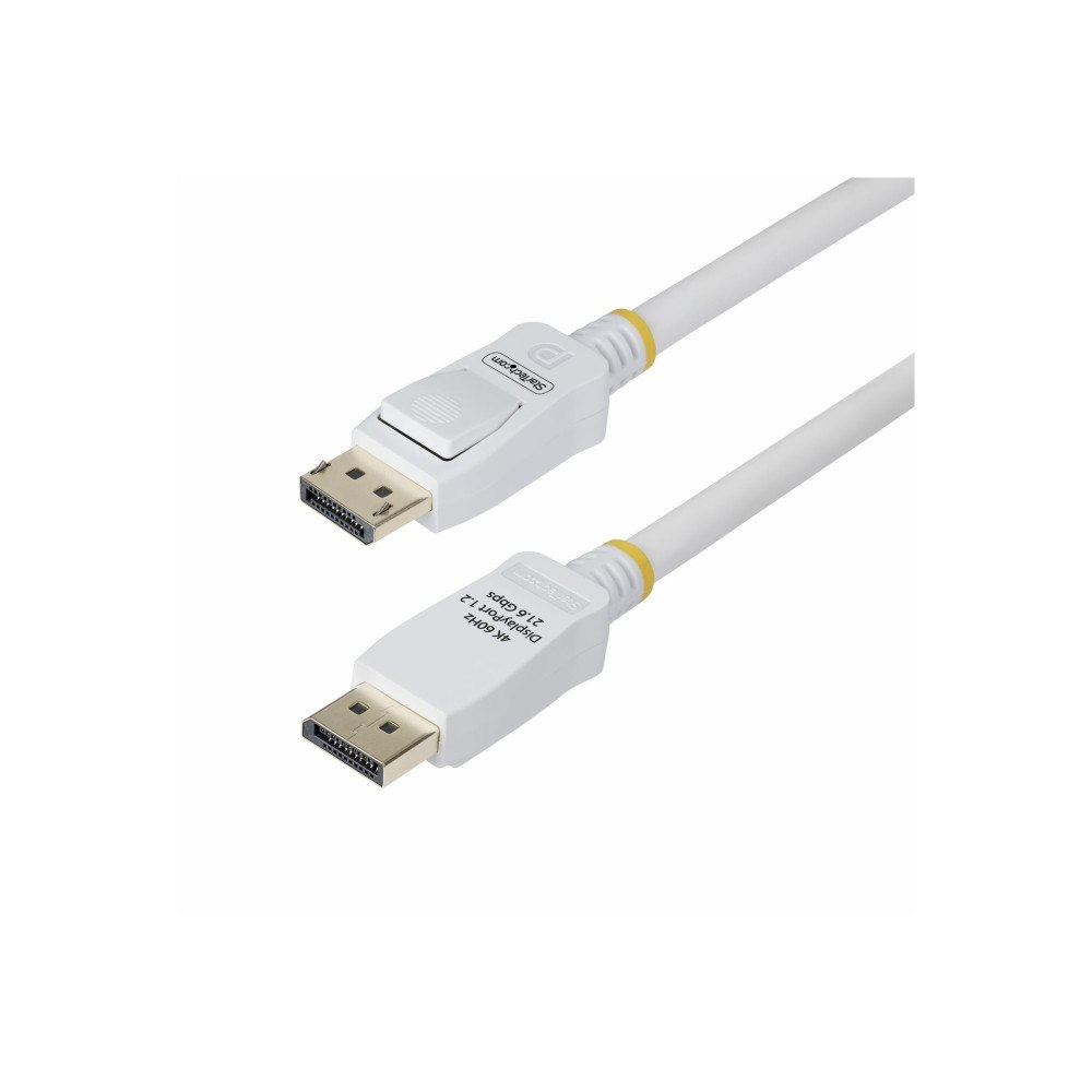 StarTech.com StarTech.com 6ft White VESA Certified DisplayPort 1.2 Cable with Latches - DisplayPort-kabel - DisplayPort till DisplayP...