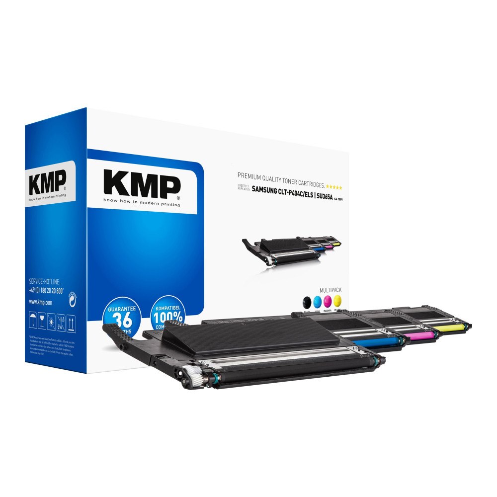 KMP KMP SA-T89V - 4-pack - svart, gul, cyan, magenta - kompatibel - tonerkassett (alternativ för: Samsung CLT-C404S/ELS, Sam...